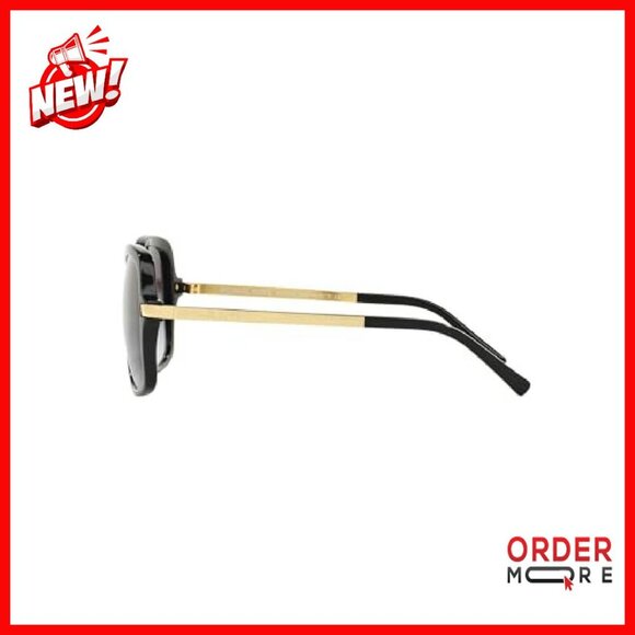Square Sunglasses with Keyhole Bridge, UV Protection, Case & Cloth main image 6